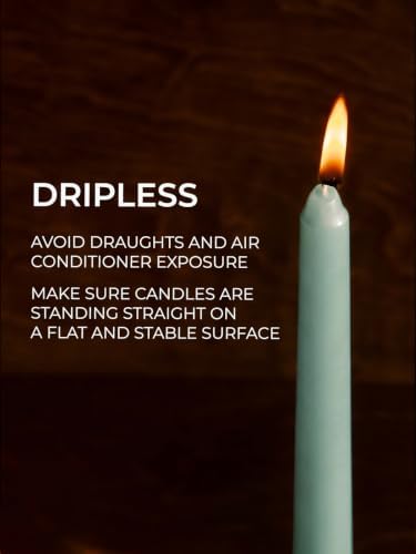 CANDWAX 12 Inch Taper Candles Sage Decor Unscented Candle Sticks 12 Pack - Image 3