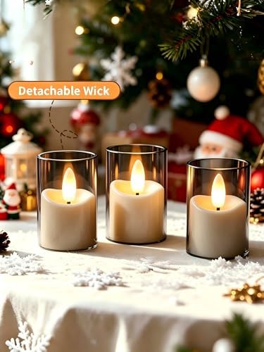 Rechargeable Flameless Candles with Remote Timer - Image 6
