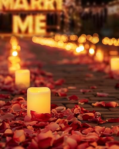 Homemory 12 Pack Flameless LED Votive Tealight Candles with 6 H Auto Timer - Image 4