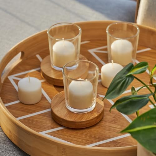 Simply Soson Ivory Votive Candle Set of 24 Bulk Unscented 10Hr Burn - Image 5