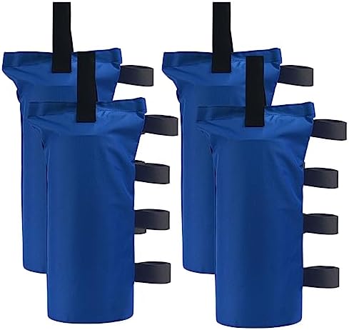 Joramoy Heavy Duty Canopy Weight SandBags(150LBS) 4 Pcs, Blue(Without Sand) by Home