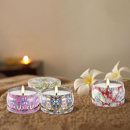WPONSZU Scented Candles Gifts Set 24 Pack Soy Wax Travel Tin Jar Candles for Home 2.5 OZ jar Candles for Mom for Christmas, Birthday, Thanksgiving, Mother's Day - Image 6