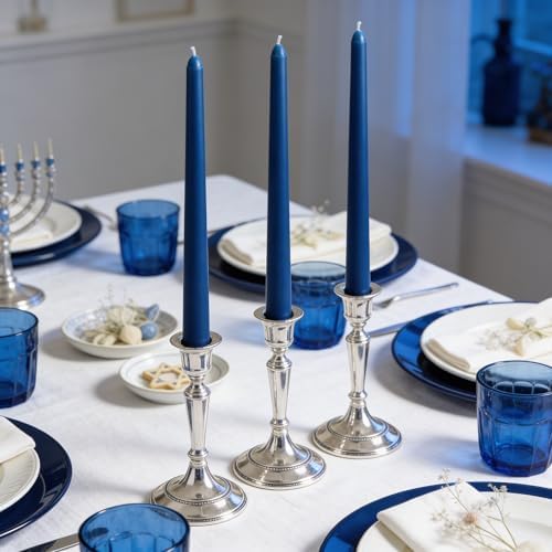 Viyffo Taper Candles, 10 Inch, 4 Pack, Cornflower Blue – Unscented - Image 2