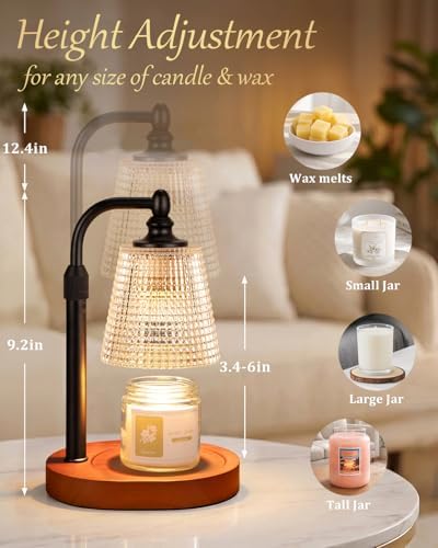 Candle Warmer Lamp with Timer, Birthday Gifts for Women,Farmhouse Decor - Image 3