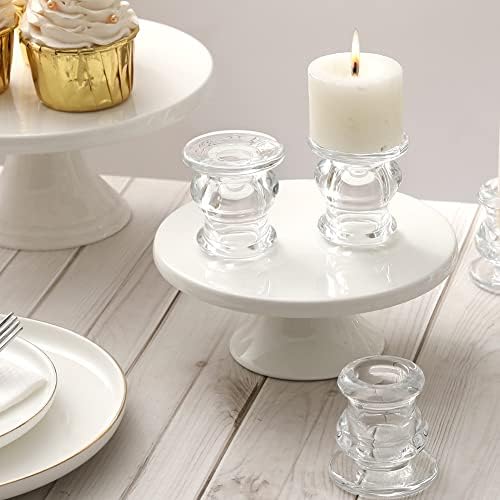 IYOUYA Clear Glass Candlestick Holders 24PCS, 2.1" H Taper Candle Holders Bulk for Pillar Candles, Taper Candles, Glass Candle Holders for Wedding, Party&Festival - Image 5