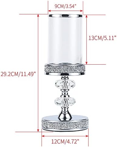 Pillar Candle Holders, Candle Holders for Pillar Candle, Crystal Candlesticks Holder for Home Decor, Wedding, Events, Coffee Dining Table CH048MD - Image 5