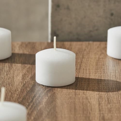 Simply Soson White Votive Candle Set of 24 Bulk Unscented 10Hr Burn - Image 5