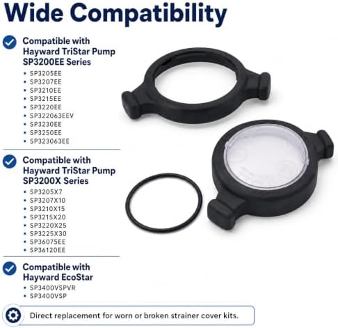 SPX3200DLS Strainer Cover Replacement Kit Compatible with Hayward Tristar Pump