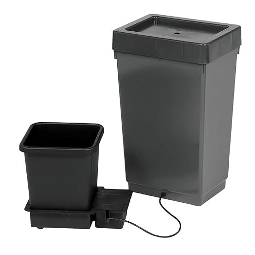 AutoPot 1 Pot System with 3.9 Gallon Plastic Pots and 12.4 Gallon Tank - Self-Watering, Gravity-Fed Hydroponic Systems (1Pot - 3.9 Gallon - 12.4 Gallon Tank)