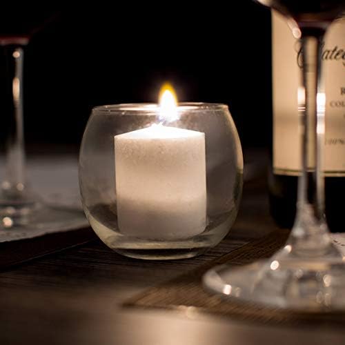 D'light Online 15 Hour Unscented White Emergency and Events Bulk Votive Candles for Wedding Votives, Luminary Candles, Restaurants, Churches and Decorations (Set of 144 - White, 15 Hour) - Image 7