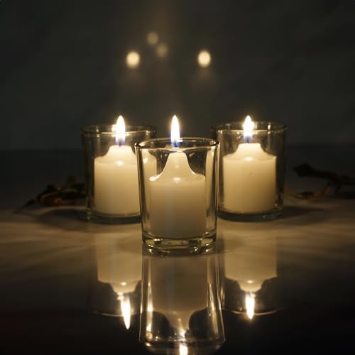 WGV Tea Light Votive Candle Holder 2x2.4, Clear Tiny Utility Cylinder Glass Vase, Small Planter Terrarium for Home Accent Decor, 6 Pieces - Image 7