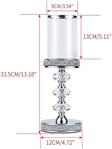 Candle Holder, Pillar Candle Holders, Crystal Candlesticks Holder for Wedding, Parties, Events, Chirstmas,Home Decor, Table Centerpieces CH048LD - Image 5