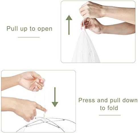 Onarway 3 Pack Food Covers 12 Inch Pop-Up Encrypted Mesh Plate Serving Tent - Image 5