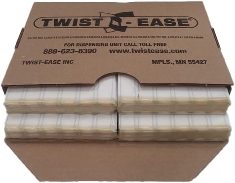 Flag Twist Tie White, 6" Length | 480/Pack, 4 Pack/Case