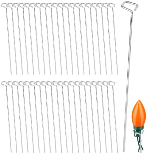 Metal Christmas Light Stakes Outdoor Light Stakes Yard Lawn Stake by Bylion