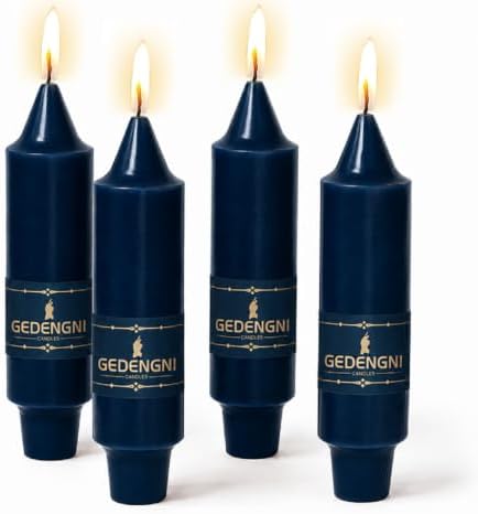 Candlesticks Short Taper Candle,5inches Navy Blue Candle Sticks Dripless Tapered Candles for Home Decor Weddings Festive Party Holiday by Gedengni