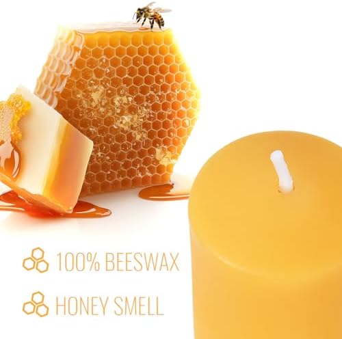 18PCS Beeswax Votive Candles Bulk, Pure Natural Beeswax - 9 Hour Burn Time, Unscented Handmade Candles for Home Décor, Room, Party, Spa, Gift - Image 3