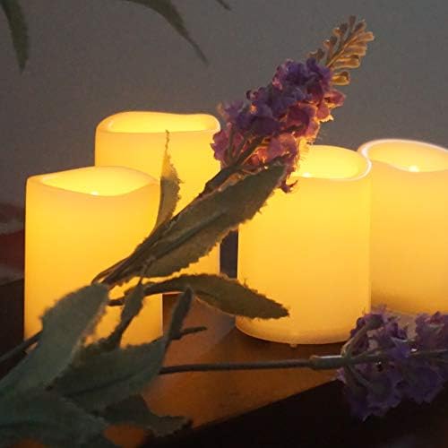 White Plastic Battery Operated Flameless LED Votive Tealight Candles 36 PCS - Image 5