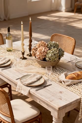 Twisted Taper Candles, 6 Pack 9.5 Inch Brown Beige Two Tone Spiral Design Decorative Set for Thanksgiving, Wedding Table Decor and Home Styling - Image 6
