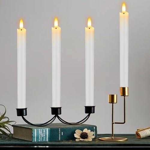 HINZER 6Pcs Flameless Taper Candles with Remote, Fall Home Wedding Decor - Image 6