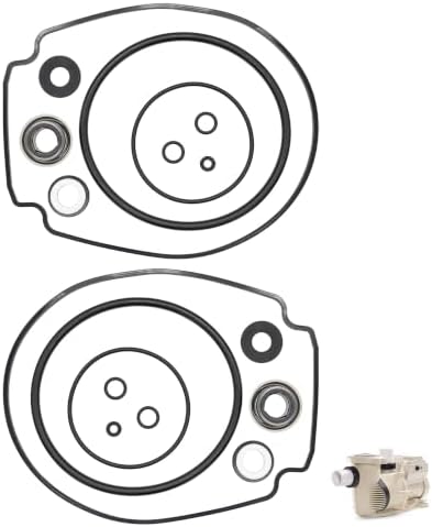 O-Ring Rebuild Repair Kit for Pentair WhisperFlo IntelliFlo Pump | Include Impeller Gasket PS-1000 Shaft Seal Drain Plug/Lid/Diffuser O-Rings, Fits Pump Built 2-1-2008 Later, 2 Set