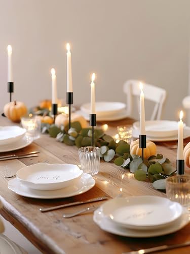 Black Candlestick Holders Bulk, Taper Candle Holders 27Pc, 3 Heights - Image 5