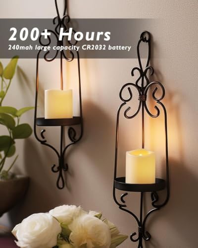 Homemory 24 Pack Ivory Flameless Flickering LED Votive Tealights Candles - Image 3