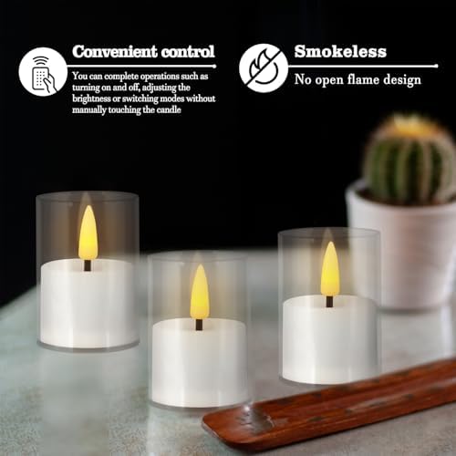 24 Pack Flameless LED Tealights, Battery Operated Acrylic Candles with Timer & Flickering Warm White, Smokeless Safe Tea Lights for Home Decor, Weddings, Parties, Restaurants & Holiday Displays - Image 4