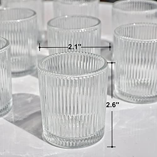 VOHO 24pcs Clear Candle Holder Wedding Centerpieces for Tables Decorations - Image 6