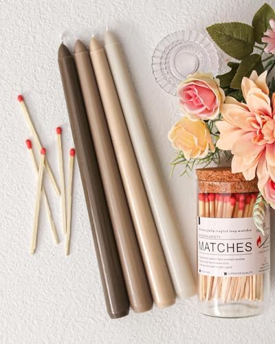 Viyffo 10-Inch Taper Candles, 12-Pack – Smokeless & Unscented - Image 2