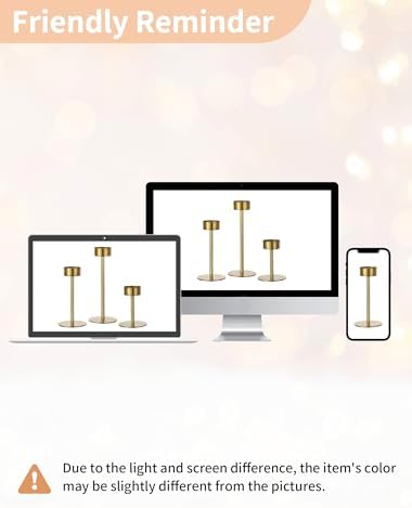 NUPTIO Hurricane Candle Holder for Centerpiece, Set of 6 Candlestick Holder - Image 5