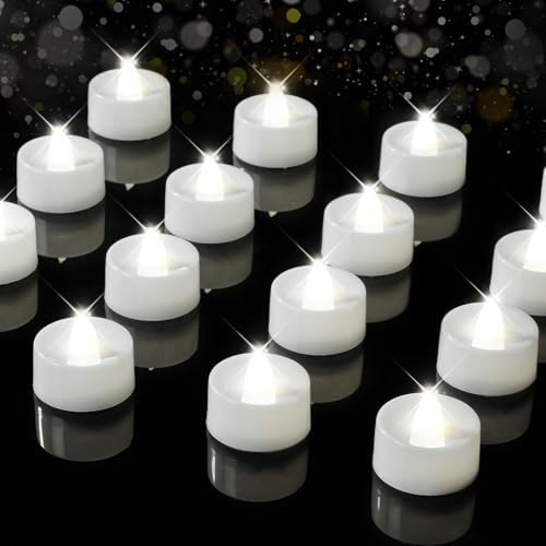 BEICHI 12Pack Battery Operated Tea Lights with Timer, 6H Timer Built-in by BEICHI