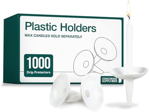 Concordia Supply Plastic Candle Holder Drip Protector (Pack of 1000) by ConcordiaSupply
