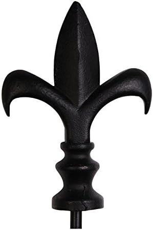 Black Fleur De Lis Garden Size Flag Pole