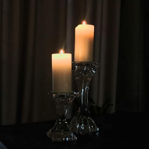 Pillar Candles White 6 Pack, 2.8x4 Inch Unscented Candle - Image 5