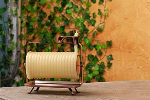 Candle by the Hour 48-Hour Horizontal Candle, Eco-friendly Natural Beeswax with Cotton Wick Color-Yellow - Image 3