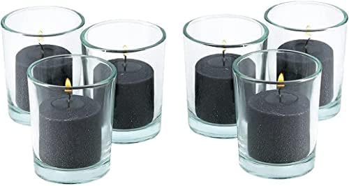 D'light Online Unscented Votive Candles - for Birthdays, Baby Shower, Home Decoration and Weddings (Black and White, 10 Hour - Set of 12) - Image 5