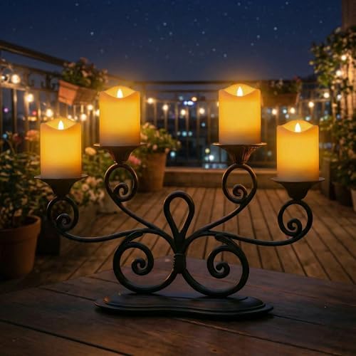 Livinlarge Solar Candles Outdoor Waterproof,Flameless Votive Fake Candle - Image 5