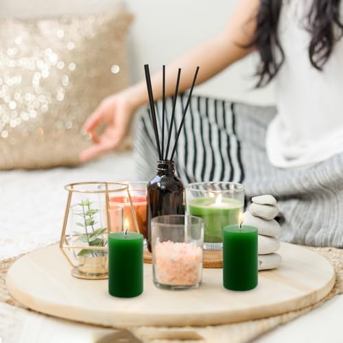 12 Hours Green Votive Candles, 2.0 Inch Unscented Wax Candles for Wedding, Party, Holiday & Home, 24 Packs - Image 5