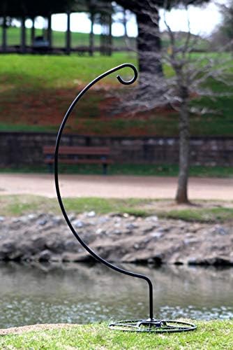 Ashman Shepherd Hook Stand, Bird Cage Stand, Outdoor and Indoor Flower Basket, Patio Plant and Bird Feed Station Stand(2 Pack)