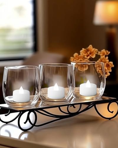 Homemory 12-Pack Remote Flameless LED Battery Tea Light Candles, 400+Hrs - Image 4