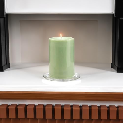 WGV Tea Light Votive Candle Holder Plate 4" W, Clear Flat Plate Glass, Small Home Accent Decor, 6 Pc - Image 5