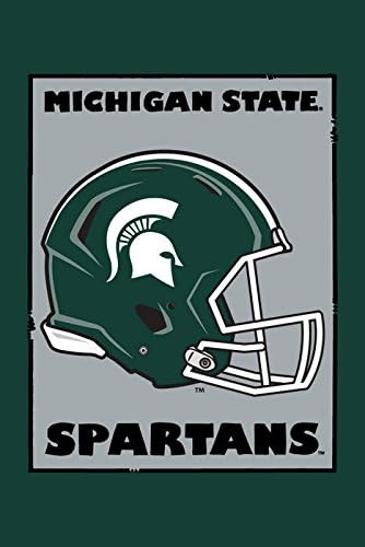 Magnolia Lane Collegiate Garden Flag (Michigan State Helmet)