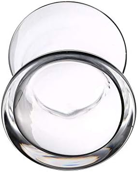 WGV Unique Bouquet Vase Bulk, 5.5" W, 5" H, Clear Short Hurricane Concaved Gathering Glass Floral Candle Holder, Home Wedding Event Decor, 12 Pieces (VHV0505) - Image 3