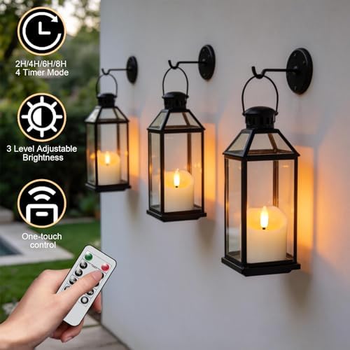 Wondise 2" Real Wax Flameless Votive Candles with Remote Timer - Image 3