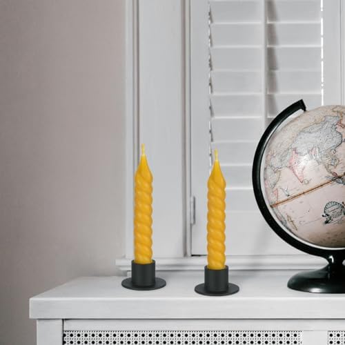DEYBBY Black Metal Taper Candle Holders Set of 8 - Image 6