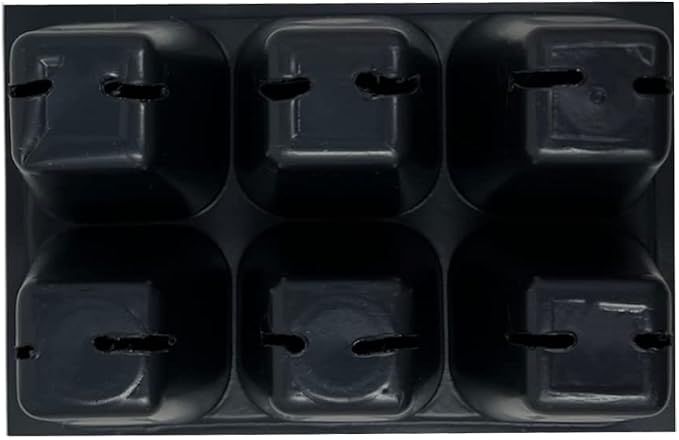 The Hydroponic City Seed Starter Tray, 720 Cells (120 Trays - 6 Cells Per Tray) + Plant Stakes