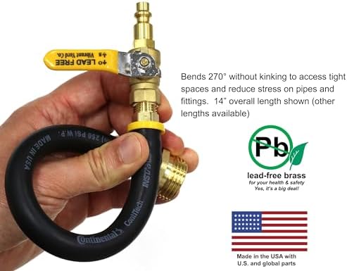 Vibrant Yard Co. LLC RV Winterize Blow Out Adapter with Valve, 14 in - Image 4