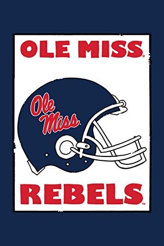 Collegiate Garden Flag (Ole Miss Helmet)