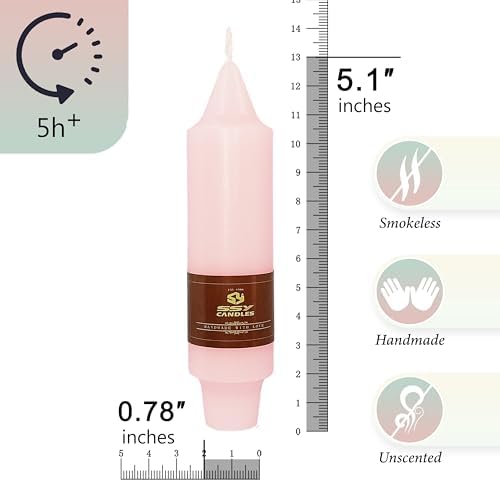 Pastel Candy Colored Short Taper Candle Candle Sticks, Cute 5 Inch Mini Pillar Candles Small Taper Candles, 4PCS Handmade Unscenteds Candlesticks for Festive, Party, Spell, Wedding, Home Decor - Image 2